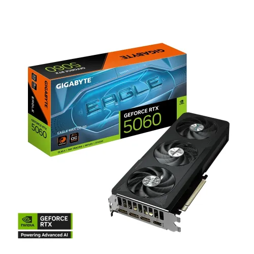GIGABYTE GeForce RTX 5060 EAGLE MAX OC 8GB GDDR7 Graphics Card